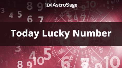 lucky numbers for today